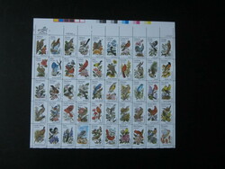 1982, Vögel und Blumen, 10x Zusammendruck-Bogen, postfrisch, ...