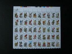 1982, Vögel und Blumen, 10x Zusammendruck-Bogen, postfrisch, ...