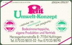 1995, Mini Media Karte, Umwelt-Konzept, O 1833, Auflage 500, voll