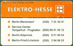 19947 Mini Media Karte, Elektro-Hesse, O 1414, Auflage 500, leer