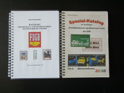 DDR, Karton mit DDR Spezialkatalogen, dabei 4mal Richter Kataloge, ...