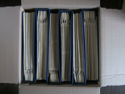 Schaubek, 6 Lagerbinder, blau (Leinen), einmal für Bl./Klbg.