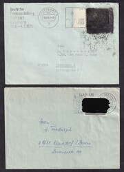 1965, ca., Vertreibung, 20 Pf., 6 Briefe je EF, Auslandbrief, in die ...