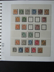 1882/1977, überwiegend gest. Sammlung in zwei Vordruckalben, mit ...