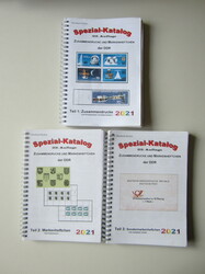 Richter, DDR Spezialkataloge, 7 versch., meist 2021, teils leichte ...