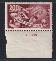 Europarat, 200 Fr., postfr. v. UR mit Druckdatum, gefalt., Mi. 400  ...