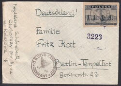 1946, 6.7., Auslandsbrief, ab Gluchotazy, Polen, nach ...
