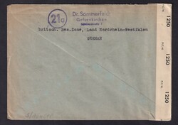 1947, 3.6., Britisch Censorship Germany 1193, Auslandsbrief, ab ...