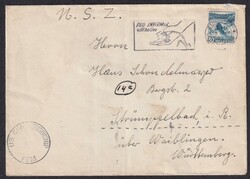 1947, Auslandsbrief, ab Zürich, Schweiz, nach Strümpfelbach, Zensur ...