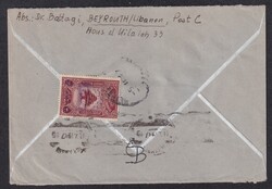 1947, 5.11., Auslandsbrief, ab Beyrouth, Libanon, nach München, ...