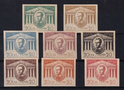 Probedrucke, König Otto, 8 versch., je ungebr. o.G., je Falzspur, ...