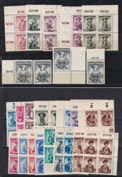 Trachten, 37 Werte kompl. postfr., 4mal, alles 4er Bl. (Nr. 926 4 ...