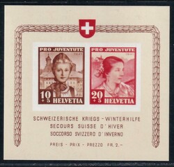 Pro-Juventute-Block 1941, postfr., Mi 110  Automatically generated ...