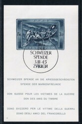 Kriegsgeschädigtenblock, gest., tadellos, Mi. 250  Automatically ...