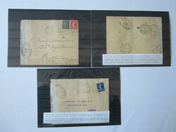 1915/18, 23 Belege, Französische Zensur 1. Weltkrieg, verschiedene ...