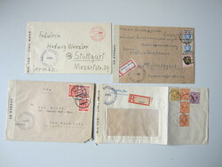 1945/46, 28 US-Zensur-Postbelege, nach Riemer A 1 b, dabei 12mal ...
