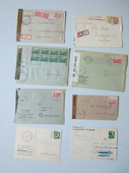 1945/46, 69 US-Zensur-Postbelege, nach Riemer A 1 b, dabei 13mal ...