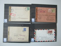 1946/47, 17mal US-Doppelzensur A 2 und Signum, dabei 7mal aus den USA ...