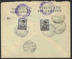 1941 Province of Ljubljana, Italian Ocupation. Cover, franked with ...