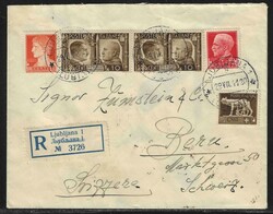1941 Province of Ljubljana, Italian occupation. Cover, franked with ...