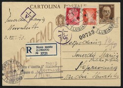 1943 Province of Ljubljana, Italian Occupation. Italian 30 cent. ...