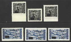 1946 Slovene Littoral. Postage due IV. "Thin figures", complete ...