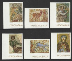 1970 Yugoslavia. Art, Mosaics. Complete imperforate set MNH and of ...