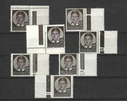 1919 Kingdom of Yugoslavia. King Peter II. Din. 0,25 stamp, lot of ...