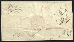 1821 Austria. Complete prephilatelic letter, sent from "MARBURG IN / ...