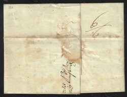 1830 Austria. Complete prephilatelic letter, red oval "MARBURG / IN ...