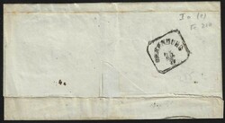 1851 Austria. Almost complete wrapper of a coverfranked with two 3 kr ...