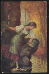 1917 Austria. Picture postcard, sent from the Auxiliary post office ...