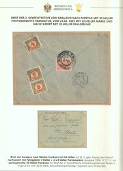 1905 Bosnia. Coat of Arms. Cover franked with 10 hel. sent from ...