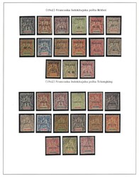 ca 1892/1955 Indochine, Vietnam. Collection on ten album pages, ...