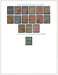 ca 1892/1955 Indochine, Vietnam. Collection on ten album pages, ...