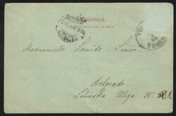 1899 Tolmin, Jerkic, two motifs - city square and park, mailed 1899, ...