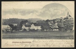 1901 Kostrivnica, general view, mailed 1901, slight crease in upper ...