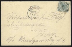 1901 Kostrivnica, general view, mailed 1901, slight crease in upper ...