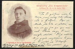 1903 Ljubljana. Oratory "Sv. Francišek", mailed 1903. Somewhat ...