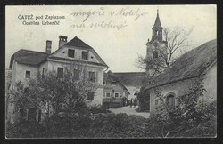 1916 Catež pod Zaplazom, Inn Urbancic, mailed 1916. Poorly legible ...