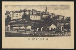 1922 Štanjel, general view, mailed 1922, minimal tear at bottom