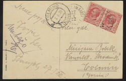 1922 Štanjel, general view, mailed 1922, minimal tear at bottom