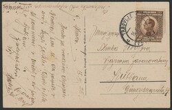 1925 Trbovlje, general view, mailed 1925, slightly creased in upper ...