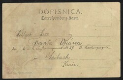 ca 1900 Begunje (Carniola), church and garden of Ivan Stergulc Inn. ...