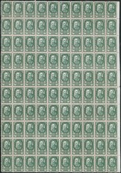 1920 Chainbreakers. Cr. 15,00 in counter sheet of 100 stamps with ...