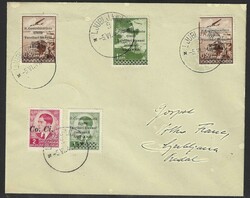 1941 Province of Ljubljana, Italian Ocupation. Cover franked with Din ...