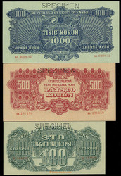 110.500: Banknoten - Tschechoslowakei