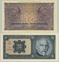 110.500: Banknoten - Tschechoslowakei