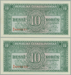 110.500: Banknoten - Tschechoslowakei