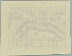 1945 Majer PLATE PROOF 2, Retez 100, plate proof in black color ...